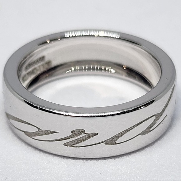 Chopard Chopardissimo Signature 18k 750 White Gold Band Ring Size 6 - Picture 2 of 7